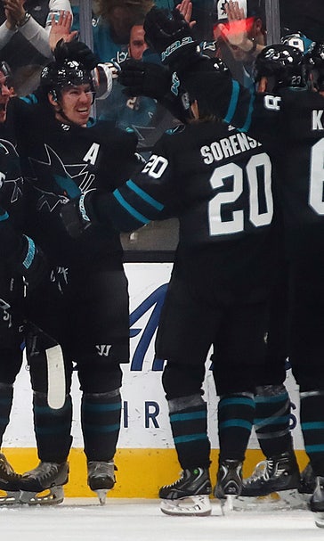 Meier scores in OT, Sharks top Flyers 4-3